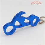 Porte-clé fonctionnel en aluminium, design moto unique