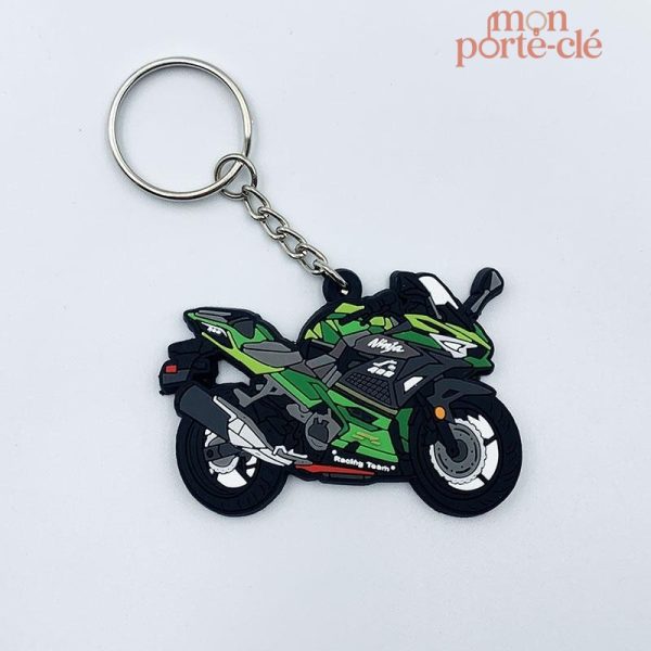 Porte-clé Moto Ninja Vert et Noir