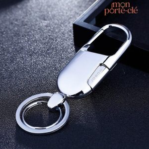 Porte-clé design masculin avec mousqueton