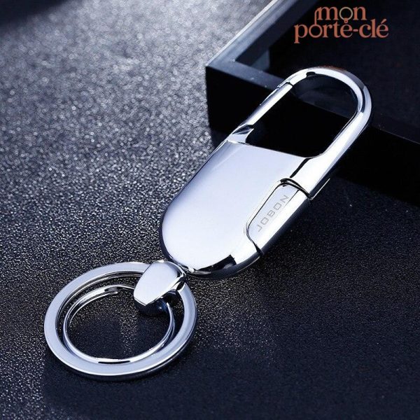 Porte-clé design masculin avec mousqueton