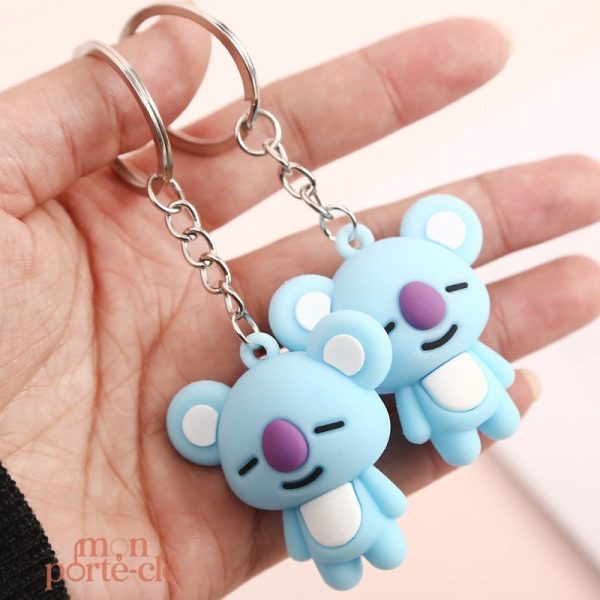 Porte-clé en peluche koala, accessoire tendance et adorable