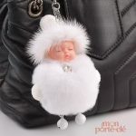 Porte-Clé Pompon Le Bébé Esquimaux