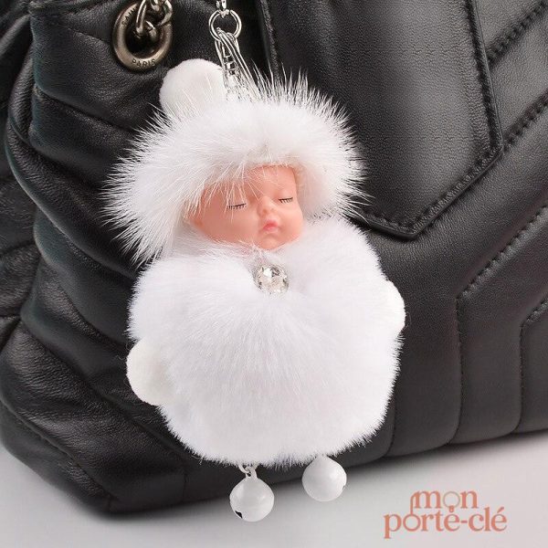 Porte-Clé Pompon Le Bébé Esquimaux
