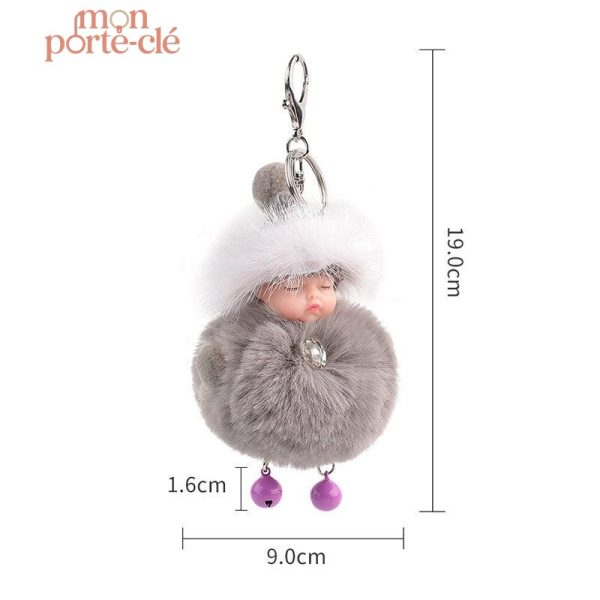 Porte-Clé Pompon pour une touche de couleur