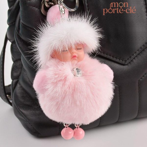 Porte-Clé Pompon avec design créatif