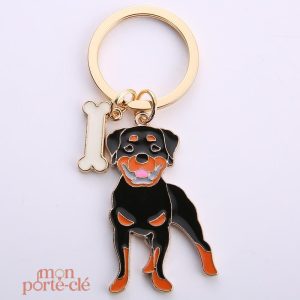 Porte-clé Rottweiler, cadeau parfait pour les fans de cette race