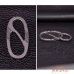 Porte-Clé homme en titane minimaliste