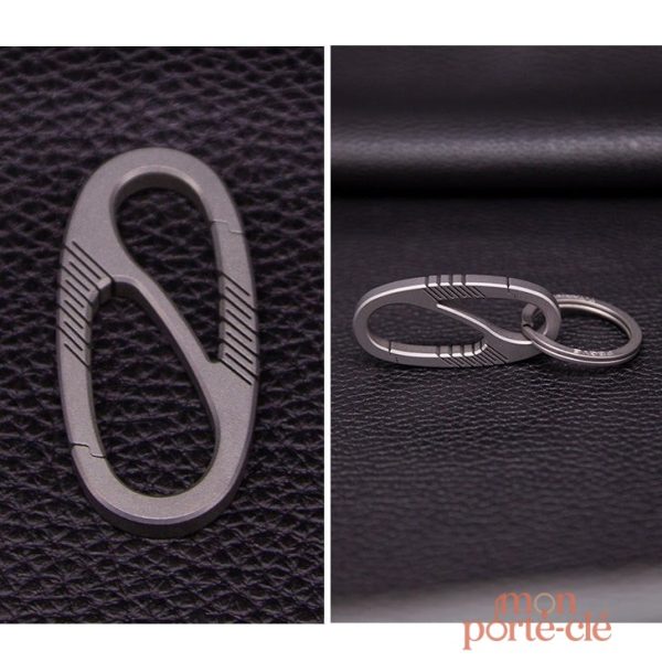 Porte-Clé homme en titane minimaliste