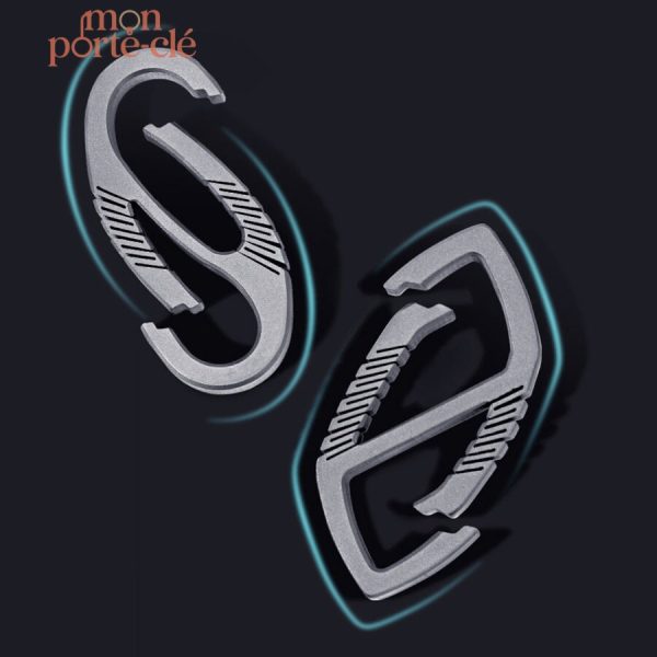 Porte-Clé titane moderne pour un homme actif