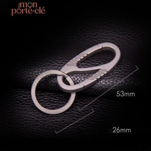 Porte-Clé homme durable en titane