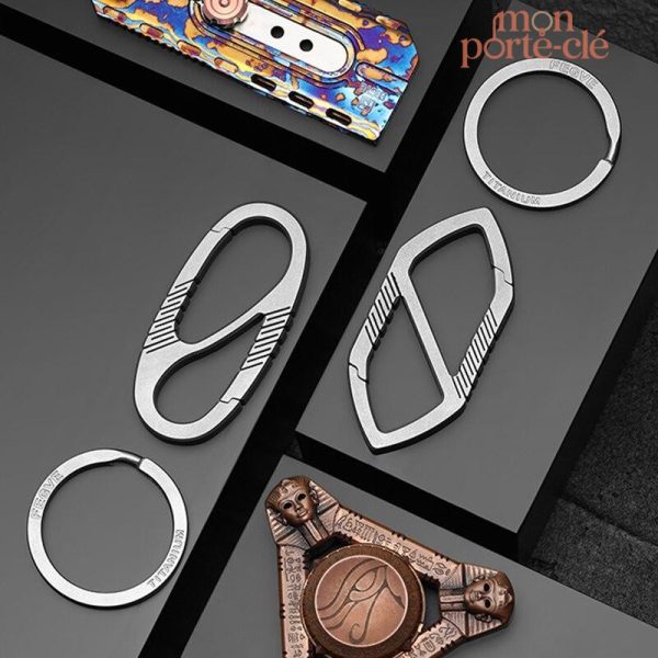 Porte-Clé Titane robuste et élégant