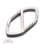 Porte-clé homme en titane Le Losange