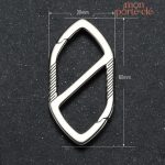 Porte-clé homme en titane durable