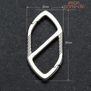 Porte-clé homme en titane durable