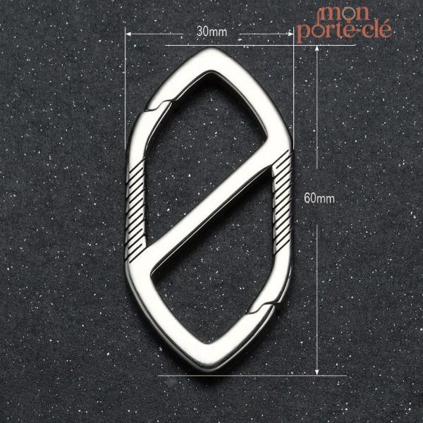 Porte-clé homme en titane durable