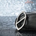 Porte-clé en titane pour hommes