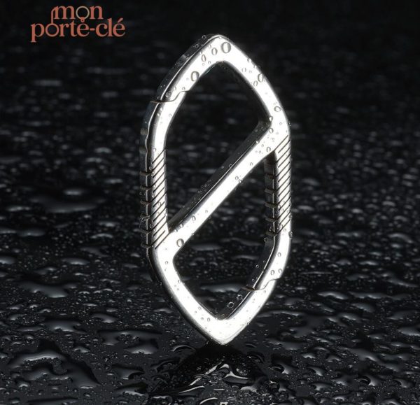 Porte-clé homme titane chic