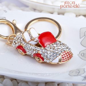 Porte-clé voiture élégant et scintillant