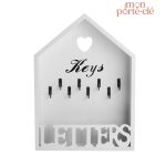 Porte-Clé Mural en Bois, décoration fonctionnelle