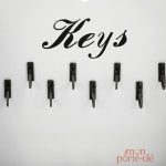 Porte-Clé Mural en Bois, accessoire utile et esthétique