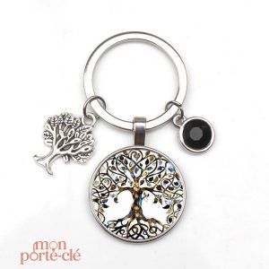 Porte-clé en métal Arbre de Vie