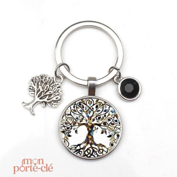 Porte-clé en métal Arbre de Vie