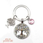 Porte-clé avec motif Arbre de Vie