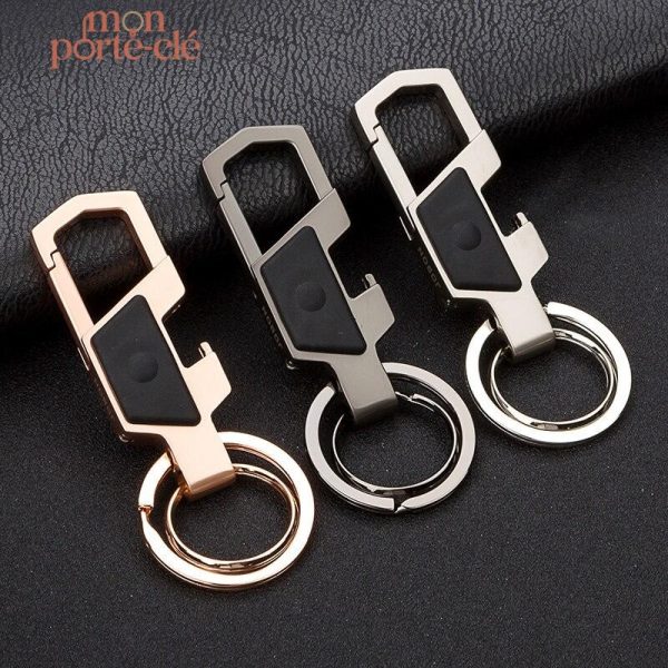 Design moderne de porte-clé multifonction en acier