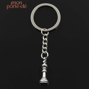 Porte-clé échecs élégant pour les passionnés