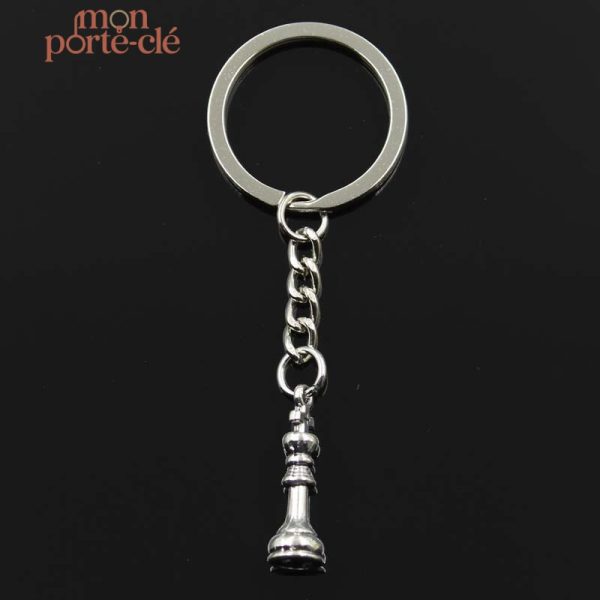 Porte-clé échecs élégant pour les passionnés