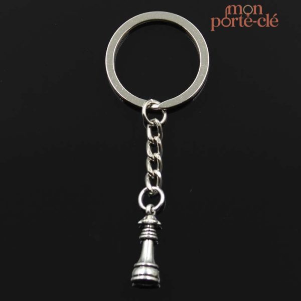 Porte-clé original échecs en forme de pièce