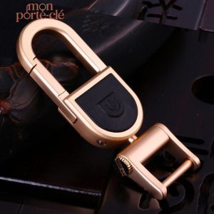 Accessoire masculin, porte-clé en acier résistant
