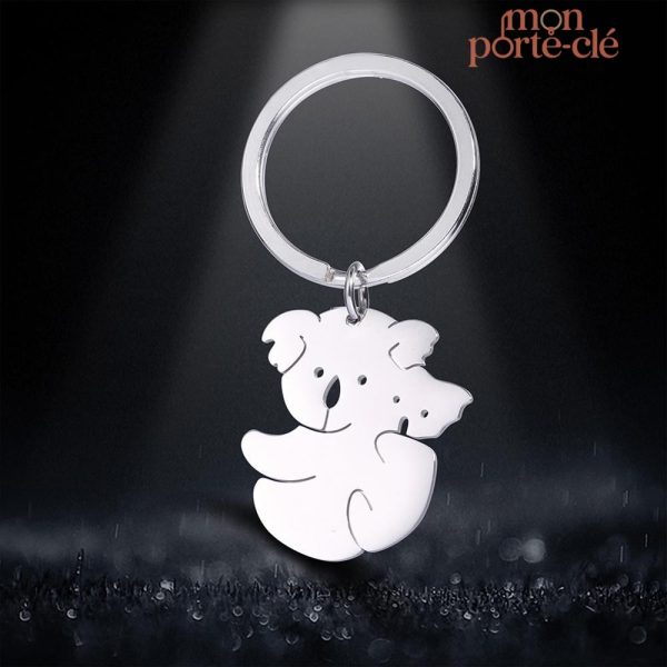Porte-clé en forme de koala, parfait pour les collectionneurs