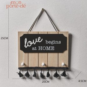 Support à clés mural élégant pour organiser vos accessoires