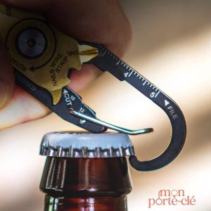 Porte-Clé en acier avec fonctionnalités multiples