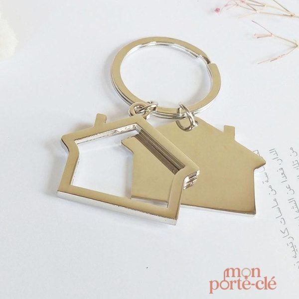 Porte-clé original en forme de maison pour clés