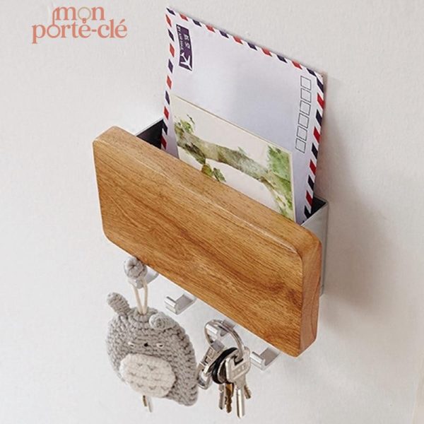 Porte-clé mural design pour organisation des clés