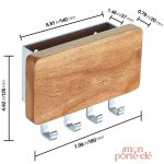 Porte-clé mural fonctionnel pour une entrée ordonnée