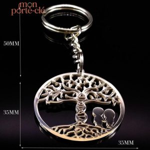 Accessoire porte-clé Arbre de Vie symbolique