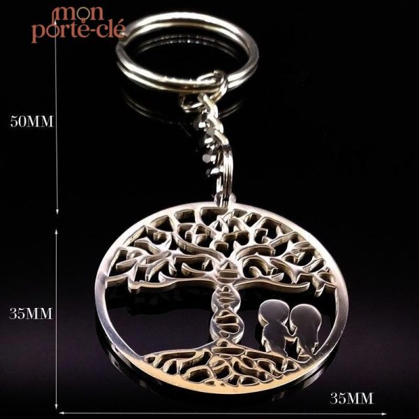 Accessoire porte-clé Arbre de Vie symbolique
