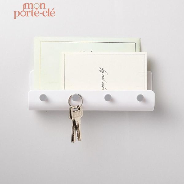 Porte-clé mural lettres et clés en design élégant