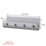 Porte-clé mural avec lettres stylisées pour une touche design