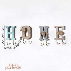 Porte-clé mural moderne pour une entrée accueillante