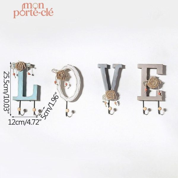 Porte-clé mural pratique avec rangement astucieux