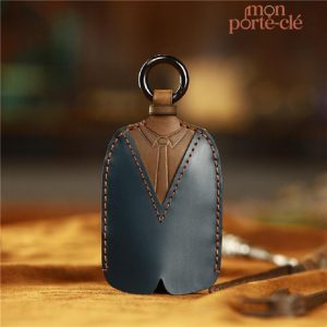 Porte-clé en cuir élégant et durable