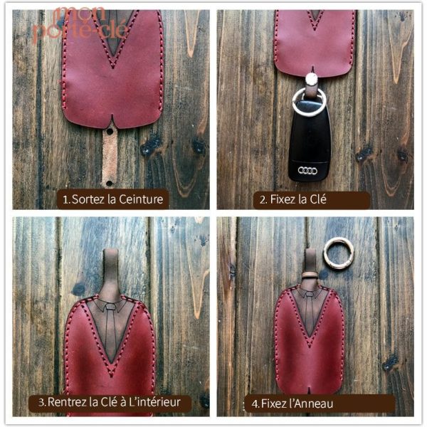 Porte-clé en cuir pour un style unique