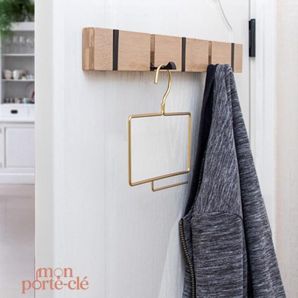 Rangement de Clés Mural en Bambou