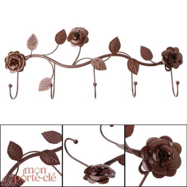 Porte-Clé Vintage avec design de roses