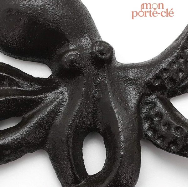 Idée cadeau porte-clé mural pieuvre décoratif