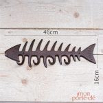 Rangement mural original en forme de poisson